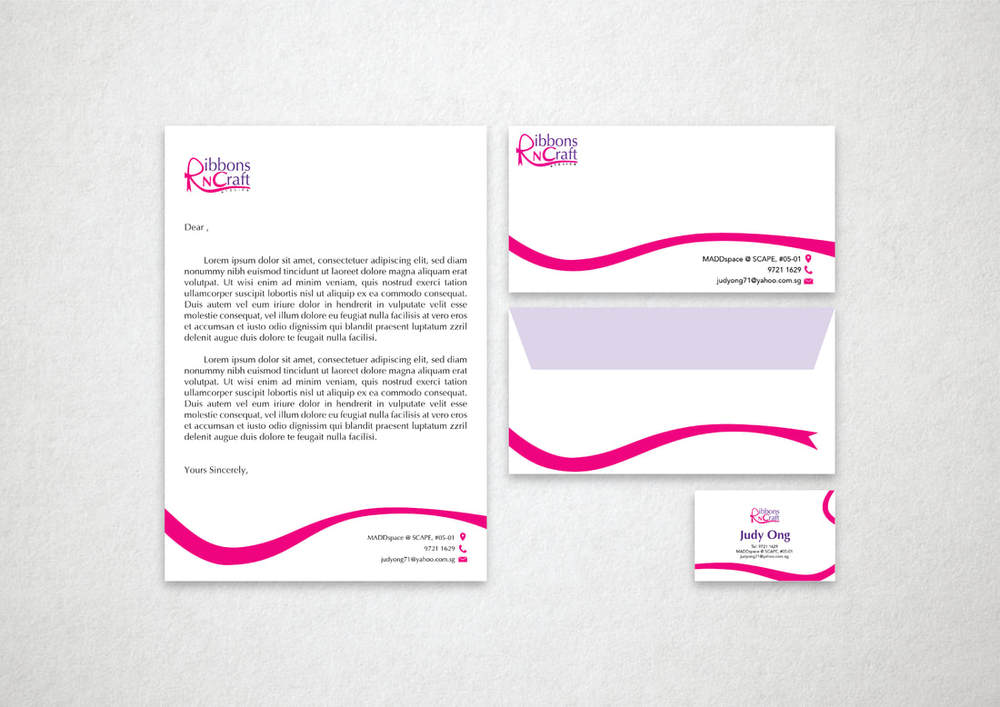 Ribbons N Craft brand identity